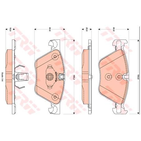 TRW Brake Pad Set