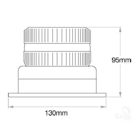 Preco Strobe Amber 12 to 110V Magnetic Mount ACX2205