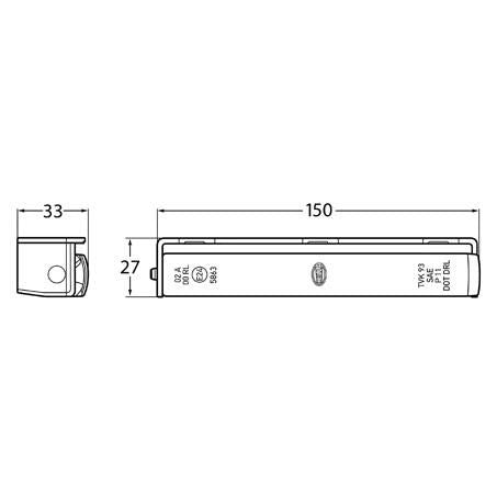 HELLA 12V LED Daytime Running Light Rectangle 5636