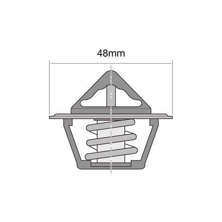 Tridon High Flow Thermostat 63mm - 89 Degrees C TT2002-192