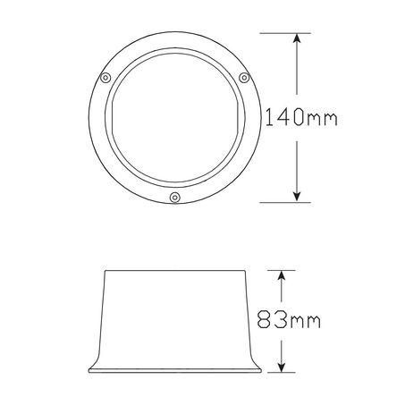 LED AUTO LAMPS Technologies Traffic Advisory Light Green LED 12v Only Green Lens 10cm