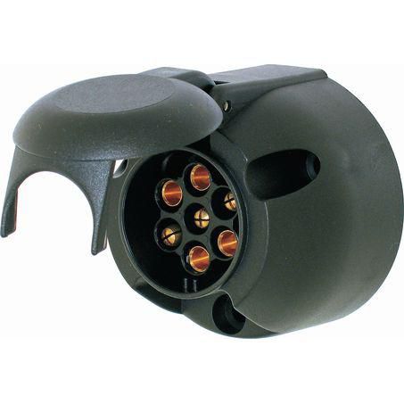 OEX Trailer Socket 7 Pin Round Large - Plastic