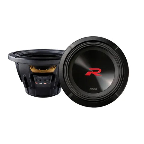 Alpine R-Series R2-W10D4 10" Subwoofer | Dual 4-Ohm, 750W RMS, High-Excursion Bass
