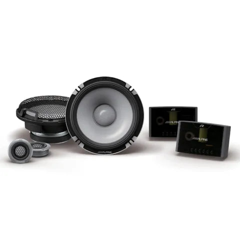 Alpine Type R 6.5" 2-Way Component Speakers | 100W RMS, Pro Series