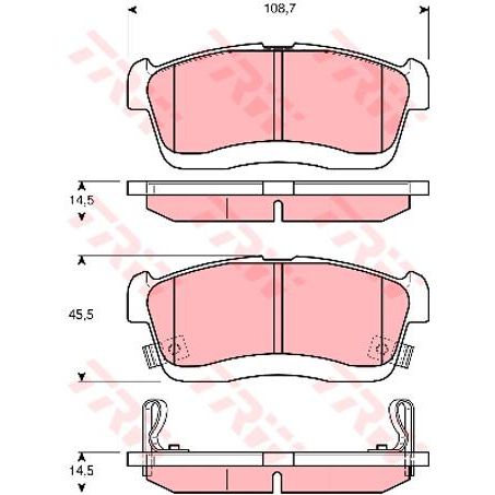 TRW Brake Pad Set