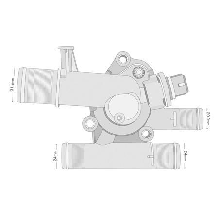 Tridon Thermostat Includes Housing - 89 Degrees C TT515-192