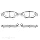 TECHSTOP BRAKE PAD REAR SET MAZDA DB2414-MET