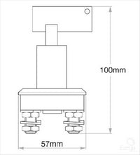 OEX Battery Master / Isolation Switch On/Off SPST (Contacts Rated 75A @ 1
