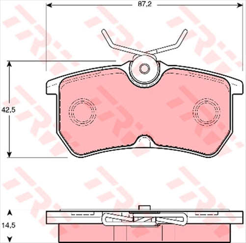TRW Brake Pad Set (DB1759)