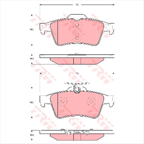 TRW DTEC Brake Pad Set (DB1763)