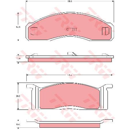 TRW DTEC Brake Pad Set