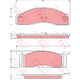 TRW DTEC Brake Pad Set