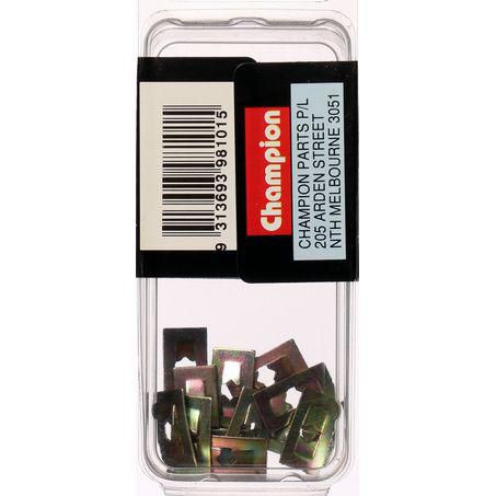 CHAMPION AUTO PARTS Champion Speed Nut Pack 1/8in. x 1/2in. x 5/16in. BH101