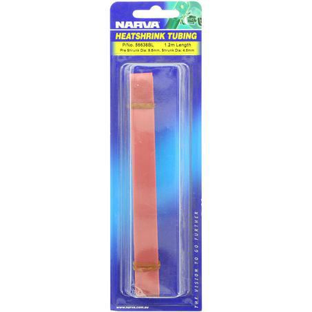 Narva HEAT SHRINK STANDARD RED ID: 9.5MM LENGTH: 1.2M