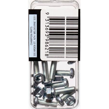 CHAMPION AUTO PARTS Champion Machine Screw & Nut Pack 5 x 16mm 5 x 16mm BH621