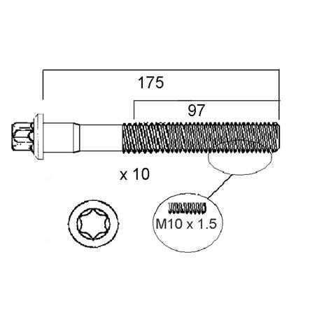 ACL Cylinder Head Bolt Set HBS262