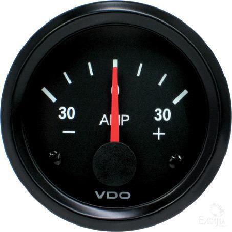 VDO Ammeter 52mm Range (-30 - 0 - 30) 190077006