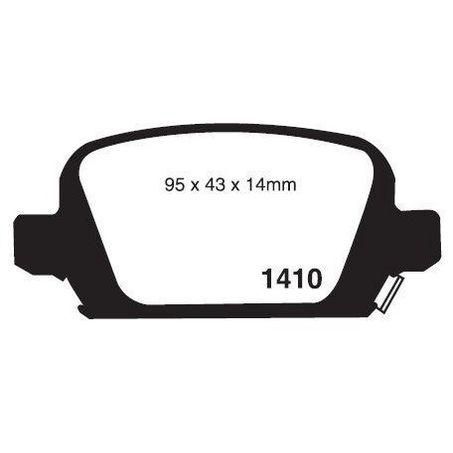 RDA PHANTOM CERAMIC BRAKE PAD SET HOLDEN BARINA TIGRA RDC1472