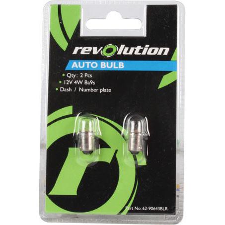 REVOLUTION UNITS Bayonet Globe 12V 4W Standard - 2 Pce 62-90643BLR
