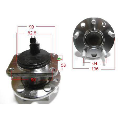 SAS AUTO PARTS SAS Wheel Hub HA6062