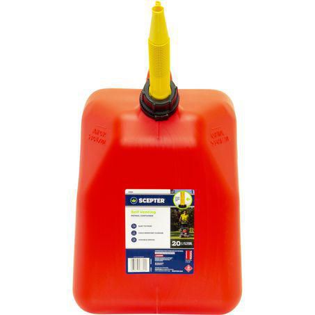 Scepter 20L Red Plastic Fuel Jerry Can 07694
