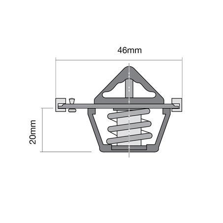 Tridon Thermostat 46mm - 91 Degrees C TT340-195