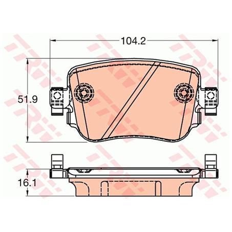 TRW Brake Pad Set