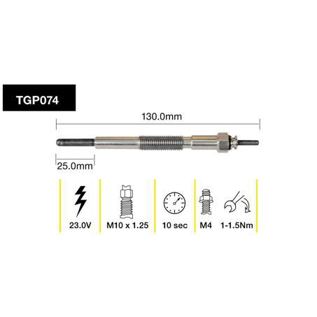 TRIDON GLOW PLUG 23.0V TGP074