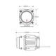 LED Autolamps Single 90Mm Projector Headlamp High/Low HL91