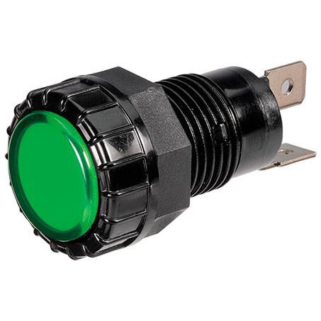 Narva Pilot Light LED Green 12V Blade Terminals