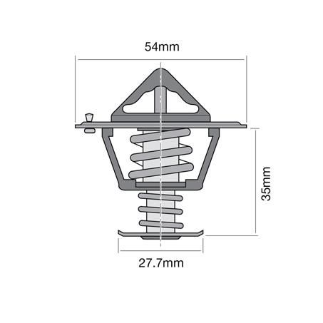 Tridon Thermostat High Flow 54mm - 77 Degrees C TT228-170