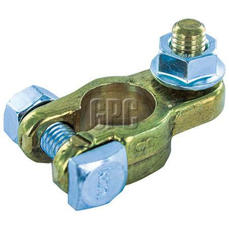 Icon Battery Terminal Steel Hex Nut Clamp Type 8mm Negative 1 Piece BT6H-8NEG