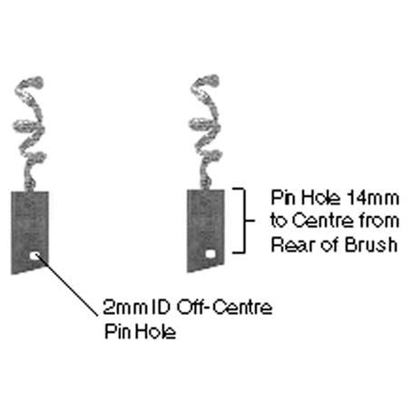 Capital Brush Set - Mitsubishi Alternator 12V (5X 8X 18) 501167