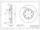 OE+ BRAKE DISC FRONT NISSAN 278MM - DR9658V