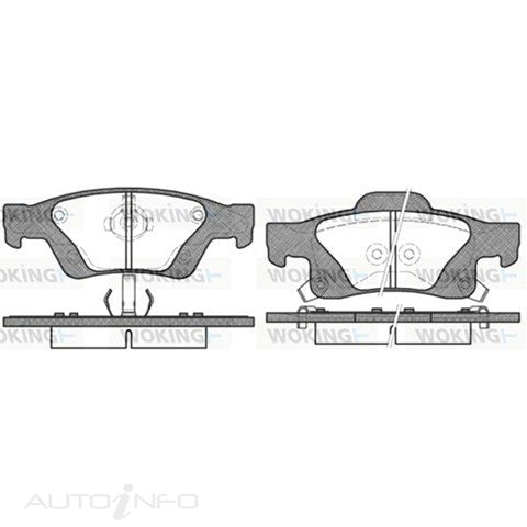 WOKING DISC PAD SET REAR JEEP - P15463.02