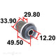 Control Arm Bush JEEP FRONT UPPER 03-34253