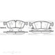 WOKING FRONT BRAKE PAD SET JEEP / MERCEDES - P15303.02