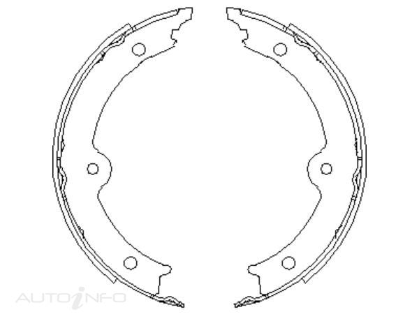 WOKING REAR BRAKE SHOES SET SUITS LEXUS TOYOTA UCF30 - Z4517.00