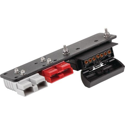 Mounting Plate for 7 Pin Flat Trailer Socket and 50A Anderson Connecto ACX6921