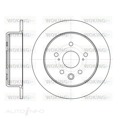BRAKE DISC REAR SUITS TOYOTA CROWN LEXUS IS250 291MM - D61075.00