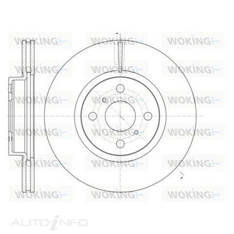 BRAKE DISC FRONT SUITABLE FOR TOYOTA 275mm DR9632V