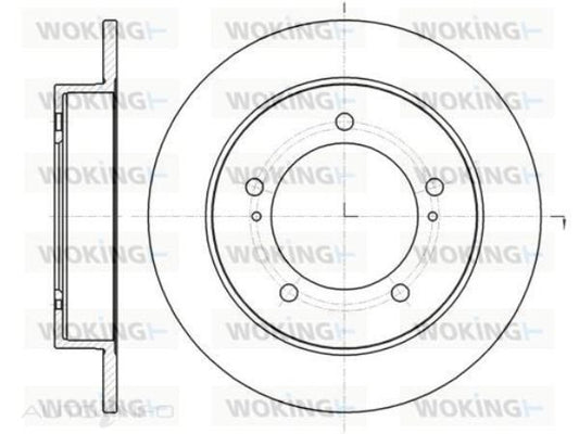 WOKING BRAKE DISC FRONT SUZUKI JIMNY 2014> 289.7mm 108mm C/HOLE- D61490.00