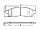 OE+ CERAMIC BRAKE PADS F MITSUBISHI DB1774CP