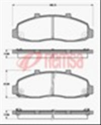 Remsa FRONT DISC BRAKE PADS - FORD F150  96-01 7558