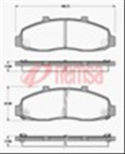 FRONT DISC BRAKE PADS - FORD F150  96-01 7558 062602