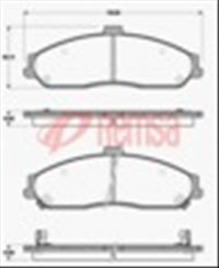 Remsa FRONT DISC BRAKE PADS - CHEVROLET CORVETTE 97- 7599 E