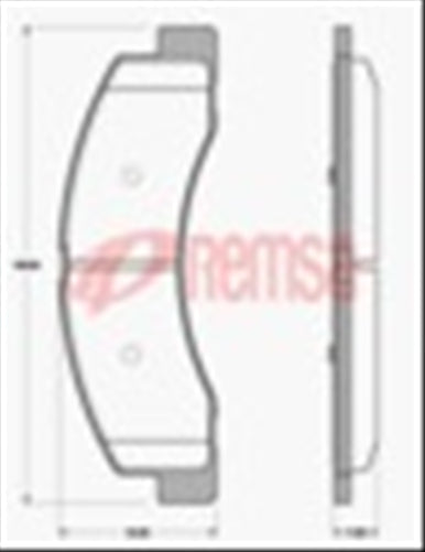 Remsa FRONT DISC BRAKE PADS - FORD F250 F350 99- 7625 E