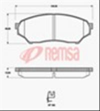 Remsa AD6089 E FRONT DISC BRAKE PADS - MITSUBISHI PAJERO IO 99-07