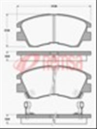 Remsa FRONT DISC BRAKE PADS - MITSUBISHI L300 87-04 DB1113 UC