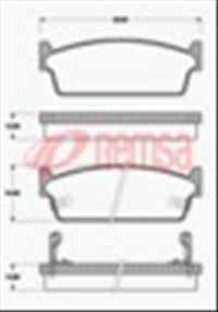 Remsa REAR DISC BRAKE PADS - NISSAN 200SX 88-95 DB1144 E
